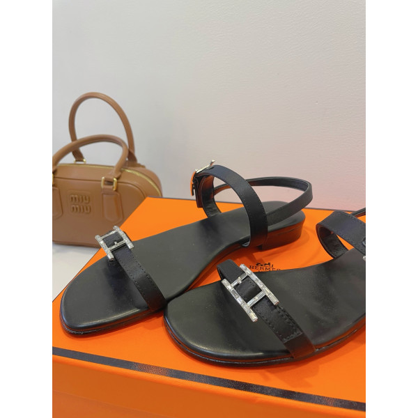 Hermes, Women's Sandal, Black