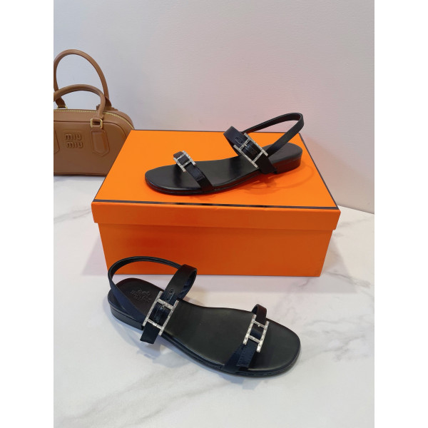 Hermes, Women's Sandal, Black
