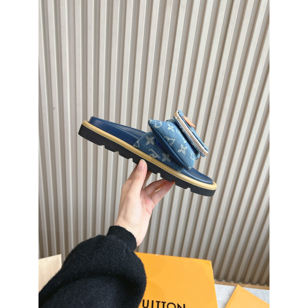 Louis Vuitton, Women's Slipper, Blue
