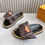Louis Vuitton, Women's Slipper, Brown