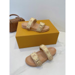 Louis Vuitton, Women's Slipper, Camel