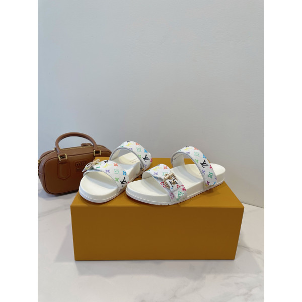 Louis Vuitton, Women's Slipper, White