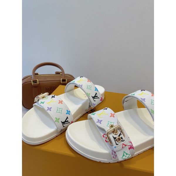 Louis Vuitton, Women's Slipper, White
