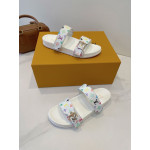 Louis Vuitton, Women's Slipper, White
