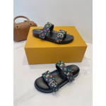 Louis Vuitton, Women's Slipper, Black