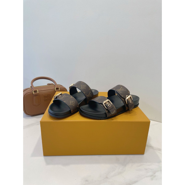 Louis Vuitton, Women's Slipper, Brown
