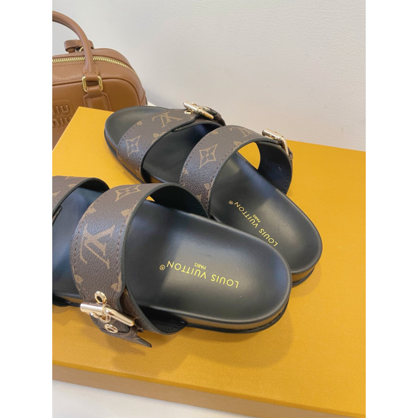 Louis Vuitton, Women's Slipper, Brown