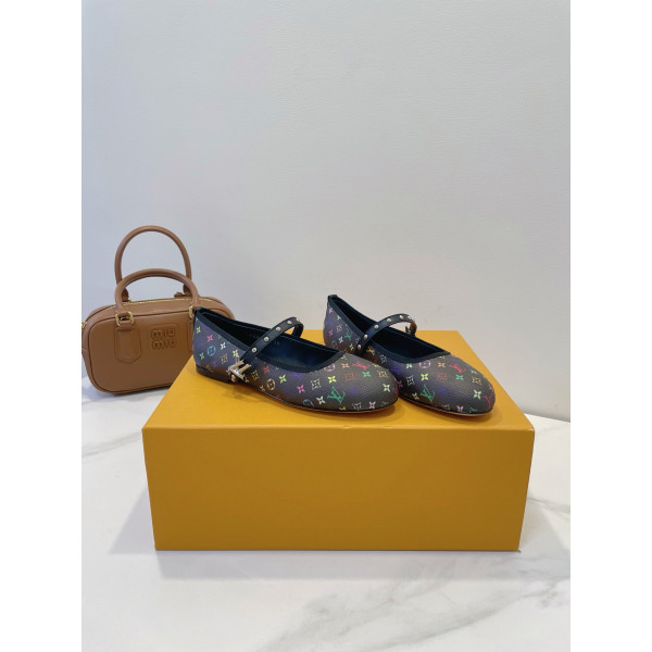 Louis Vuitton, Women's Ballerina, Brown