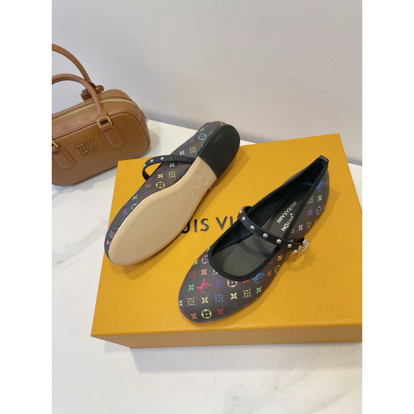 Louis Vuitton, Women's Ballerina, Brown