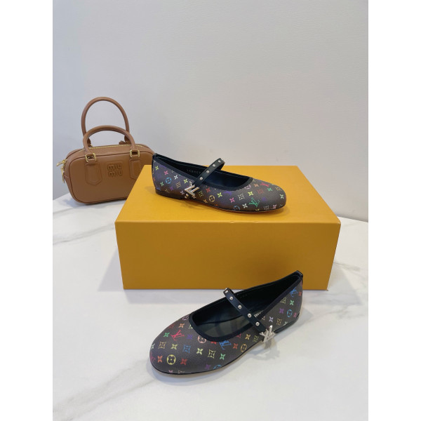 Louis Vuitton, Women's Ballerina, Brown
