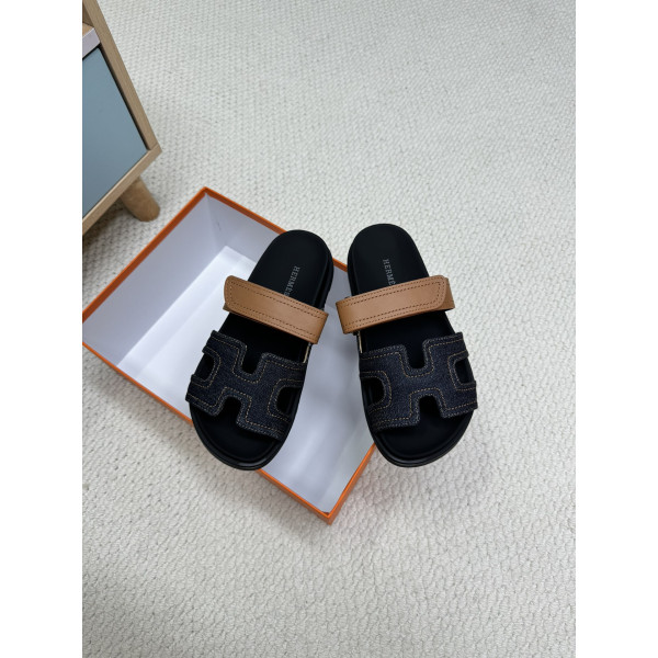 Hermes, Chypre, Men's Sandal, Navy