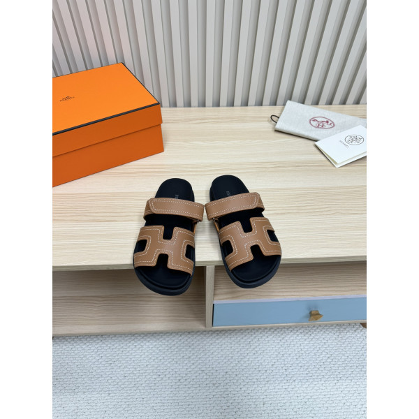 Hermes, Chypre, Men's Sandal, Brown