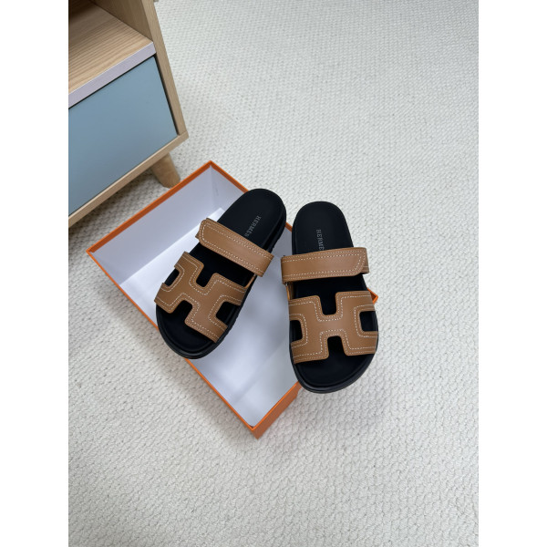 Hermes, Chypre, Men's Sandal, Brown