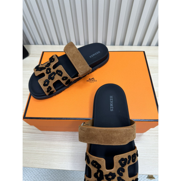 Hermes, Chypre, Men's Sandal, Brown