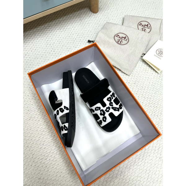 Hermes, Chypre, Men's Sandal, Black