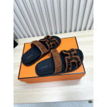 Hermes, Chypre, Men's Sandal, Brown