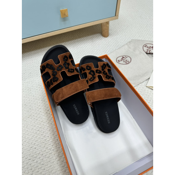 Hermes, Chypre, Men's Sandal, Brown