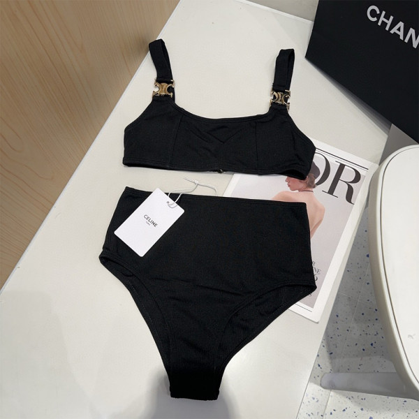 Celine, Women's Bikini, Black
