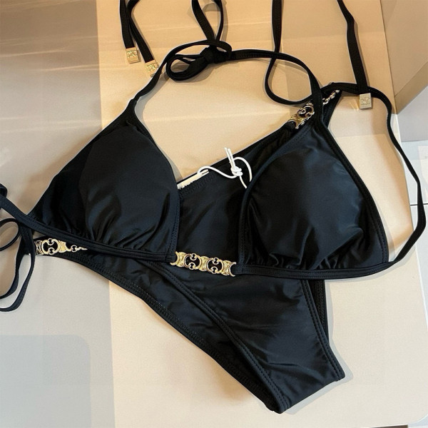 Celine, Women's Bikini, Black