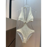 Celine, Women's Swimsuit, White