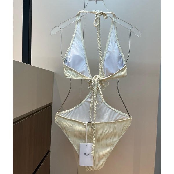 Celine, Women's Swimsuit, White