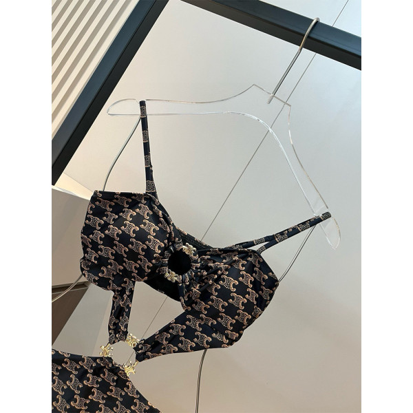 Celine, Women's Swimsuit, Black