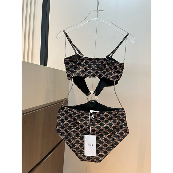 Celine, Women's Swimsuit, Black