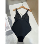 Chanel, Women's Swimsuit, Black