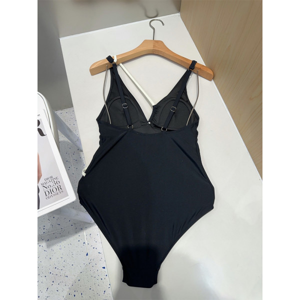 Chanel, Women's Swimsuit, Black