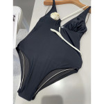 Chanel, Women's Swimsuit, Black