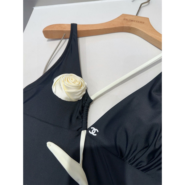 Chanel, Women's Swimsuit, Black