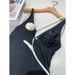 Chanel, Women's Swimsuit, Black