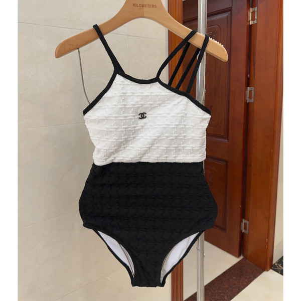 Chanel, Women's Swimsuit, Black