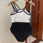 Chanel, Women's Swimsuit, Black