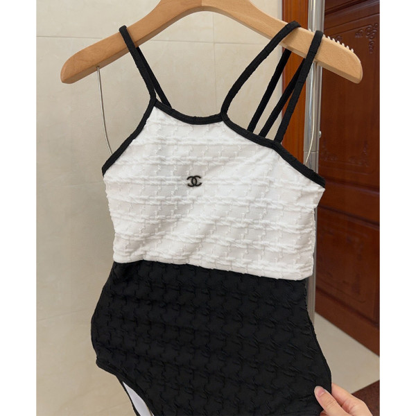 Chanel, Women's Swimsuit, Black