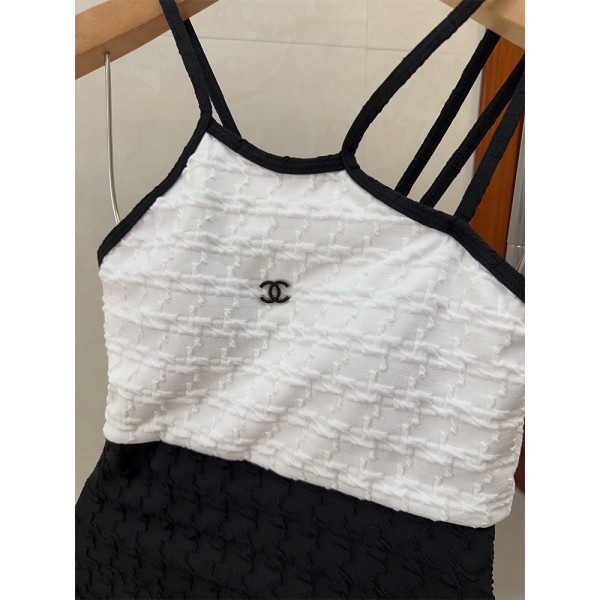 Chanel, Women's Swimsuit, Black