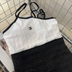 Chanel, Women's Swimsuit, Black