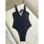Chanel, Women's Swimsuit, Black