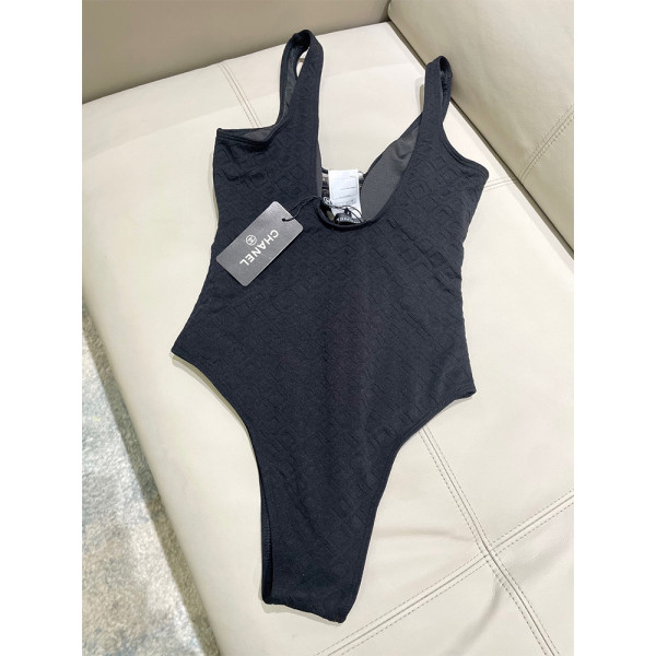 Chanel, Women's Swimsuit, Black