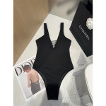 Chanel, Women's Swimsuit, Black