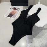 Chanel, Women's Swimsuit, Black