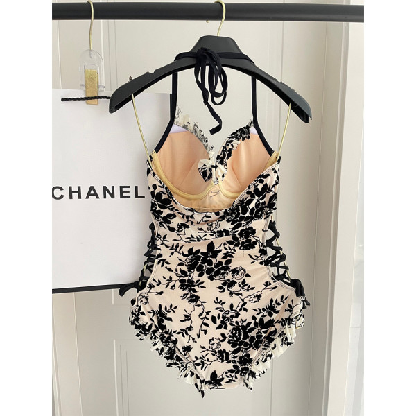 Chanel, Women's Swimsuit, Beige
