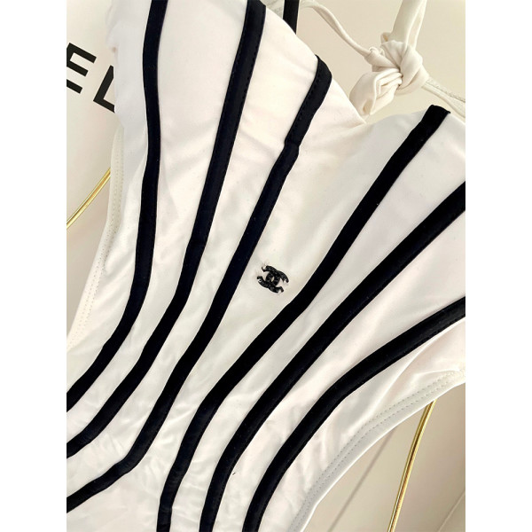 Chanel, Women's Swimsuit, White
