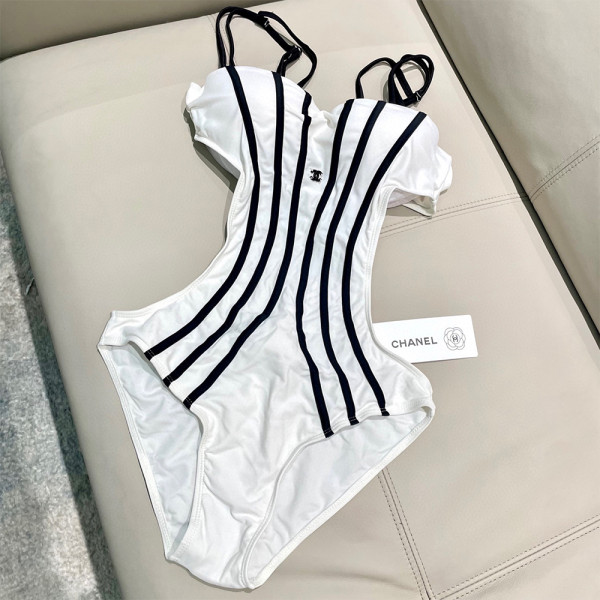 Chanel, Women's Swimsuit, White