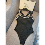 Chanel, Women's Swimsuit, Black