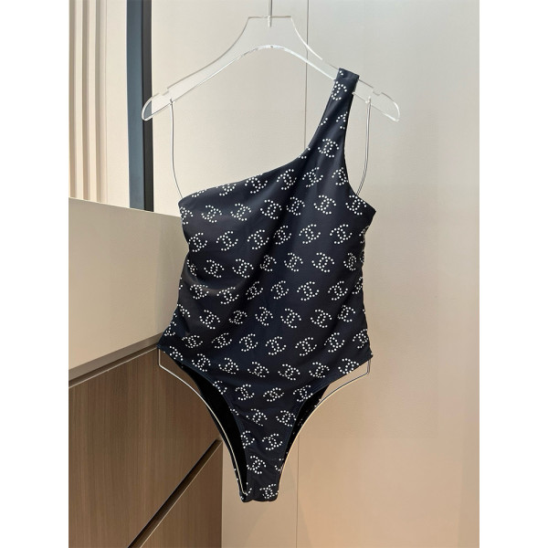 Chanel, Women's Swimsuit, Black