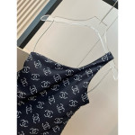 Chanel, Women's Swimsuit, Black