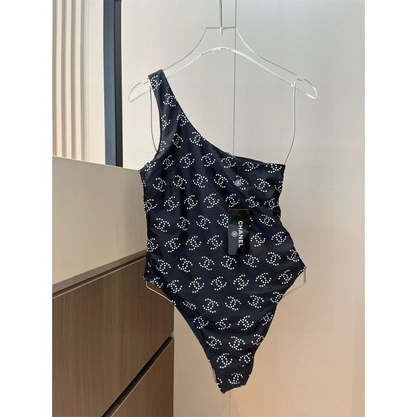 Chanel, Women's Swimsuit, Black