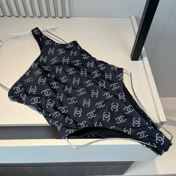 Chanel, Women's Swimsuit, Black