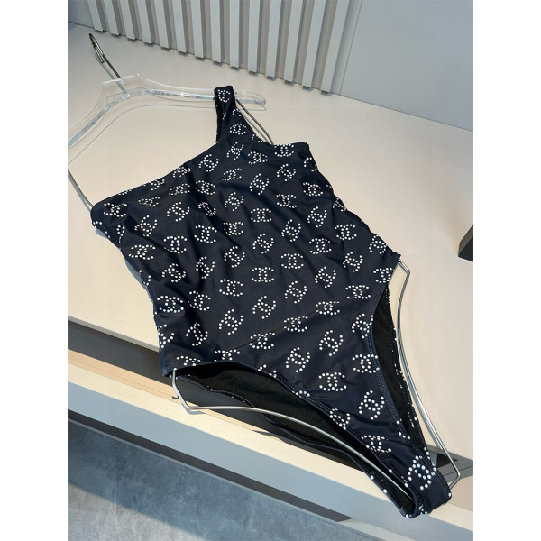 Chanel, Women's Swimsuit, Black